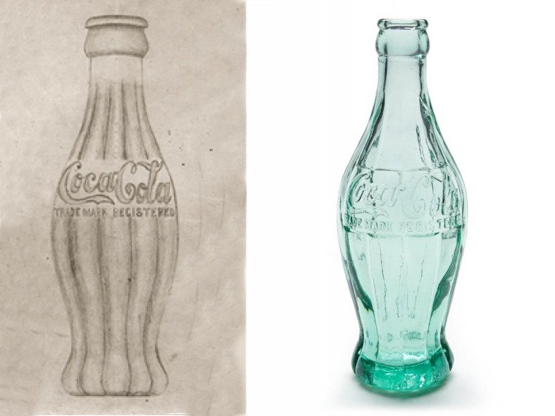 Initial patent for Coca-Cola Bottle Design