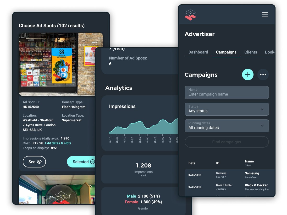 Responsive views of a web app
