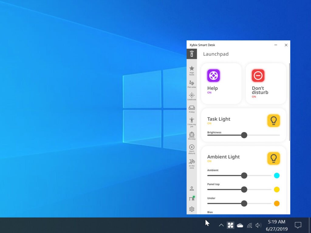 Xybix app on non-touch screen devices